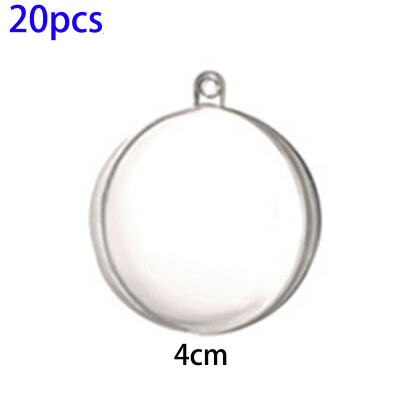 

2050Pcs Clear Balls Fillable Baubles DIY Plastic Craft Christmas Tree Ornament