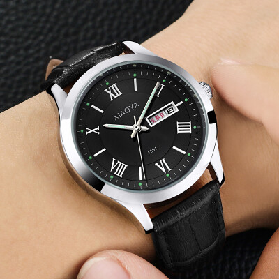 

Korean fashion watch mens simple casual atmosphere quartz watch trend luminous belt mens watch non-mechanical watch