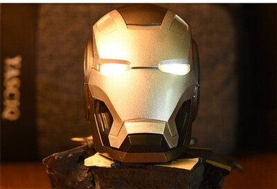 

GANGXUN Iron Man Wireless Speaker Portable Bluetooth Speaker subwoofer Marvel Cartoon Mini soundbox with TF USB computer Loudspeak
