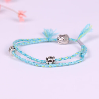 

Tibetan Buddhist Handmade Lucky Woven Amulet Bracelets & Bangles For Unisex Women Men Buddha Anklet Bracelet Jewelry Gifts