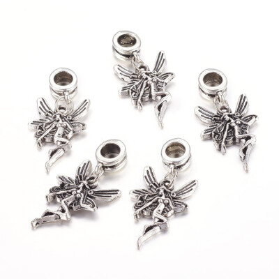 

Alloy European Dangle Beads Angel Antique Silver 33mm Hole 5mm