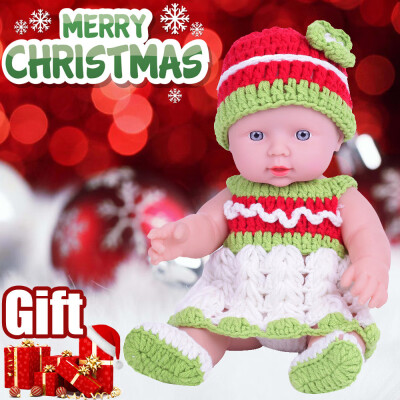 

YIWULALifelike 12 inch Christmas Dolls Washable Soft Body Bbay Play Dolls Toy Gift