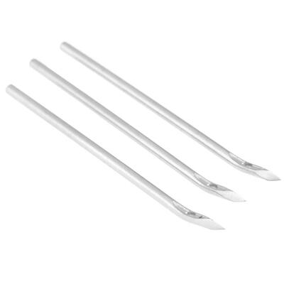 

3pcsset Auto Lock Stitch Sewing Awl Diamond Tip Needles Leather Craft Tool