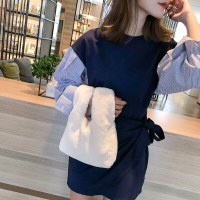 

Tailored Women Fashion Handbag Bag Plush Casual Vest Bag Hand bag