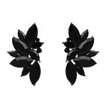 

JURAN 10 Colors Fashion Brincos Factory Price Vintage Full Crystal Stud Earrings Maxi Statement Earrings for Women Party Jewelry