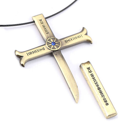 

One Piece Anime Dracule Mihawk Alloy Weapon Pendant Necklace Novelty Anime Cartoon Accessories Anime Fans Gift
