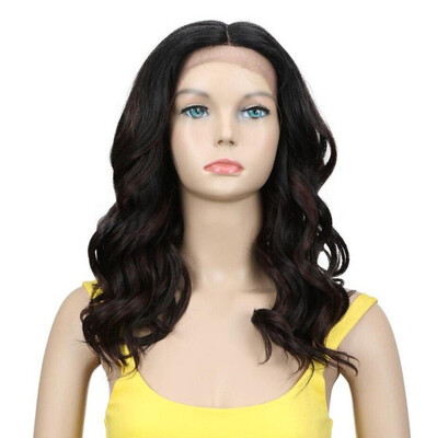 

Noble Long Wavy Synthetic Hair Lace Part Wig 20 Inch Wigs For Black Women New Colors Red Mixed Cosplay Wig Synthetic Lace Wig