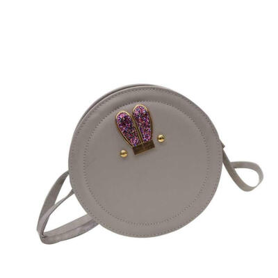 

2019 New Style Fashion Hot Women Candy Small Circle Round Rabbit Ears Shoulder Zipper Cross Body Bags Bag