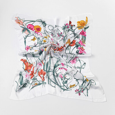 

Spring&summer new sunscreen silk scarf headscarf wild female silk scarf spring&autumn Korean pastoral collar scarf