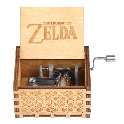 

Wooden Hand Crank Music Box TV Series Movie Theme Birthday Holiday Gift