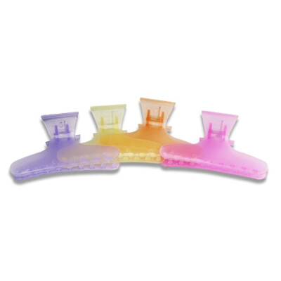 

12pcs Colorful Hairdressing Clip Black Butterfly Hair Styling Section Clamp