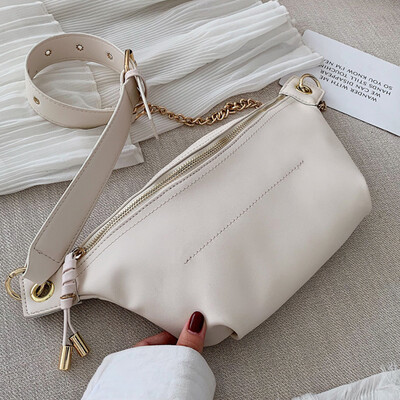 

Autumn&winter slanted chest bag woman tide 2019 new Korean version fashion 100 lap chain single shoulder bag network celebrity