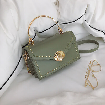 

Tide Korean version of the fashion lock single shoulder small square bag commuter wild messenger tofu bag
