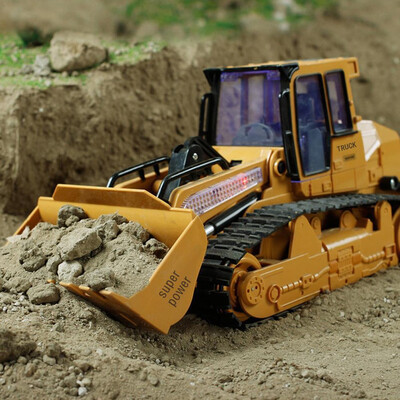 

〖Follure〗112 RC Excavator Shovel Remote Control Construction Bulldozer Truck Toy Light
