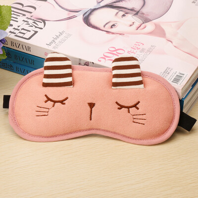 

Animal childrens eye mask sleep shading breathable cartoon cute sleeping male student hot compress ice to send ice bag earplugs