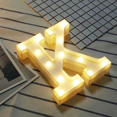 

DIY English Letter K LED Night Light Symbol Modeling Lamp For BirthdayWeddingMarriage Proposal Decor