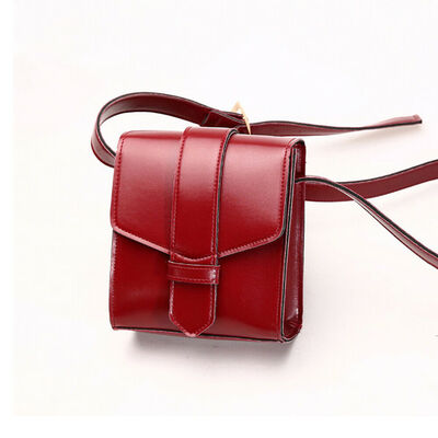 

2019 New Style Fashion Hot Women Elegant Bag Solid Shoulder Bag PU Buckle Textured Casual Fashion Shoulder Bag