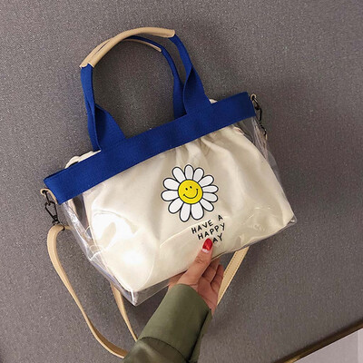 

Tailored Womens Fashion Transparent Diagonal Shoulder Bag Cute Wind Handbag
