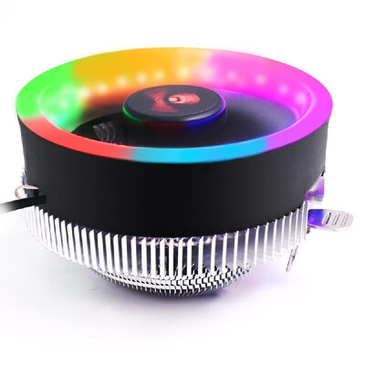 

CPU Cooling Fan Colorful Light Silent CPU Cooler for Intel 77511501156 for AMD AM2AM3AM3