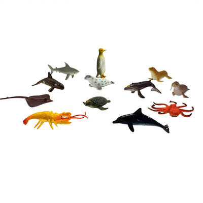 

12pcsset Plastic PVC Simulation Mini Sea Animal Model Toys for Children