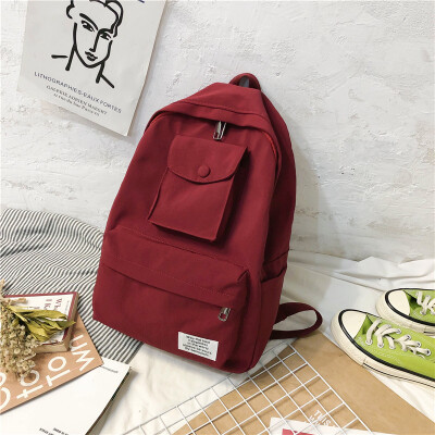 

Ins wind bag female Korean high school students backpack ancient sense of simplicity Mori campus backpack backpack