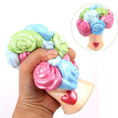 

YIWULAColorful Rose Stress Reliever Scented Super Slow Rising Kids Squeeze Toys