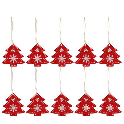 

〖Follure〗10 pieces of wooden pendants Christmas decorations home improvement gifts