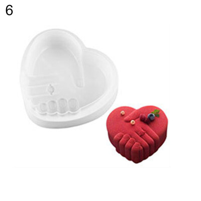 

Flower Heart Castle Silicone Mold Cake Cookie Mould DIY Handmade Crafting Tool