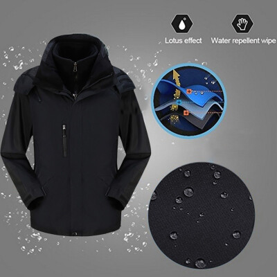 

Toponeto Men Winter Hooded Softshell Windproof Waterproof Soft Coat Shell Jacket