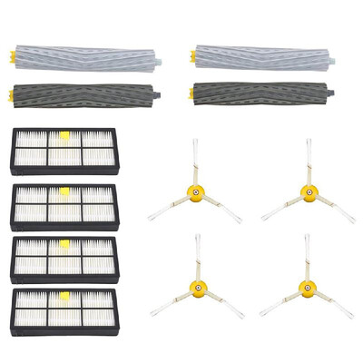 

Replacement Parts 6Pcs Side Brushes 4Pcs HEPA Filters 2Pcs Front Debris Extractor 2Pcs Rear Debris Extractor for Roomba 800