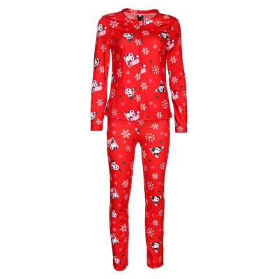 

2pcs Family Xmas Pajamas Set Digital Print Family Matching Pajamas for Mom