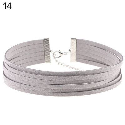 

Gothic Multilayer Choker Lobster Clasp Gothic Party Club Pub Womens Necklace