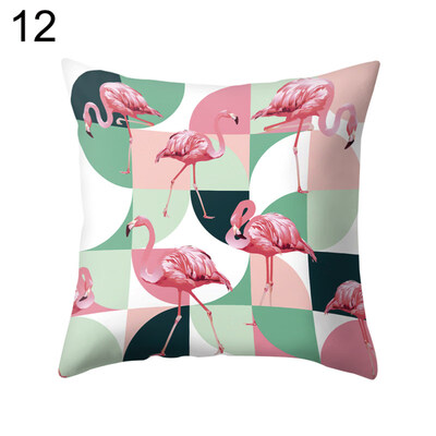 

Love Flamingo Flower Throw Pillow Case Cushion Cover Sofa Bed Car Office Decor