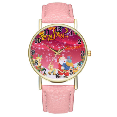 

2018 Santa Claus Womens Watches Fashion Gift Christmas Tree Pendant Wrist Watch Women Christmas Ladies Quartz Clock Reloj &Ff