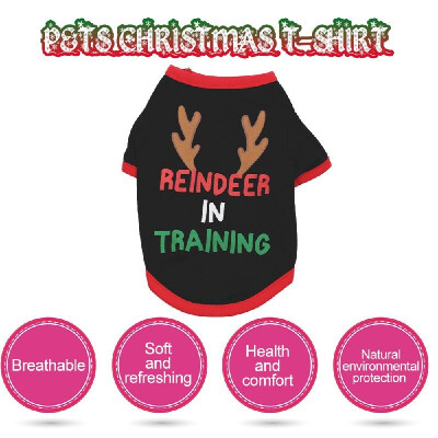 

Dog shirt Dog Christmas T-shirt Pet T-shirt Dog T-shirt Pet Dogs Clothing Dog Christmas Clothing T-shirt Puppy Costume