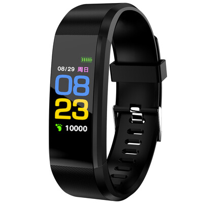

115Plus Smart Bracelet 096 inch ST - 17H25 16KB RAM 512KB ROM Heart Rate Monitor Step Count Sedentary Reminder IP67 80mAh Built-i