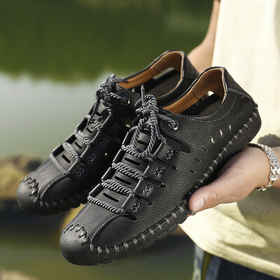 

2019 spring new beach shoes fashion casual shoes mens breathable shoes cross-border large size casual trend mens shoes