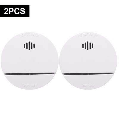 

Wireless Smoke Detector Photoelectric Fire Alarm Battery-Powered Light Sound Warning Fire Safety for Home Hotel School