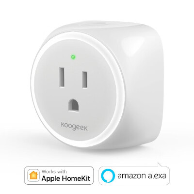 

Koogeek Wi-Fi Enabled Improved Smart Plug Independent Warm White LED Night Light Works with Apple HomeKit Amazon Alexa&Google