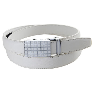 

BPSTAR Womens Automatic Buckle Genuine Leather Ladys Ratchet Holeless Belt Business High Quality Womens Real Belt for Pants