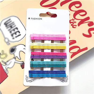 

20pcs 55cm Hair Clip for Hair Clips Wave Flat Curved Hairpin Styling Metal Barrette Candy Color Bobby Pins for Women Girls