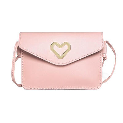 

Heart Cute Shoulder Flap Handbags Women Casual Solid Color Crossbody Bags