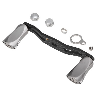 

Lixada Fishing Reel Parts Accessory Carbon Fiber Rocking Handle Aluminum Alloy Handle Grip Ends for Baitcasting Reel Fishing Acces