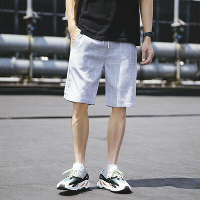

Mens Casual Short Pants Plaid Gym Fitness jogging Running Sports Wear Shorts