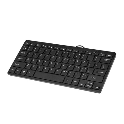 

RL-K7 Mini Wired USB Keyboard 78 Keys Small Waterproof Keyboard for Notebook PC Desktop Computer Office
