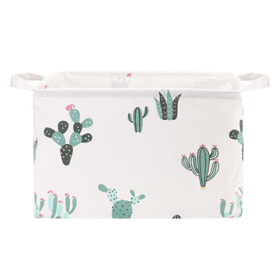 

Cartoon Folding Laundry Bucket Square Canvas Toys Sundries Storage Barrel