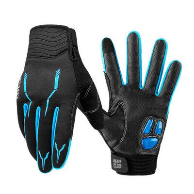 

Outdoor Full Finger Cycling Gloves Gel Bike Long Sports Touchscreen Gloves