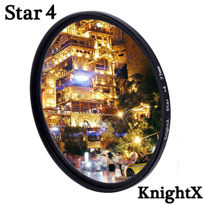 

KnightX 4x 6x 8x line Star Camera Lens Filter For Canon Nikon accessories 50d dslr d80 photo 49mm 52mm 55mm 58mm 62mm 67mm 72mm 77