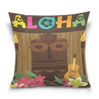 

ALAZA 16 X 16 inch Pillow Case Decorative Cushion Cover Cartoon Of Aaloha Pattern Pillowcase