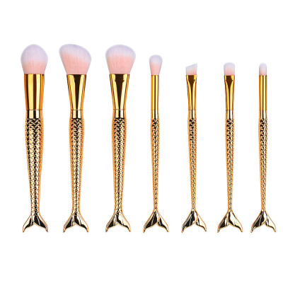 

Toponeto 7PCS Make Up Foundation Eyebrow Eyeliner Blush Cosmetic Concealer Brushes